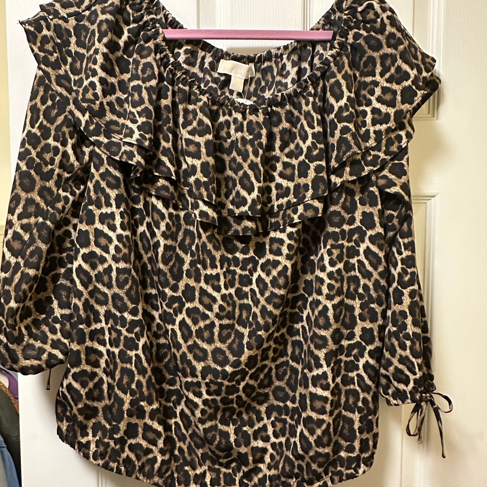 Michael Kors Animal Print Blouse